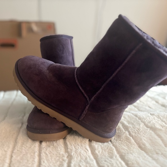 UGG Classic Purple Boots - Picture 2 of 10